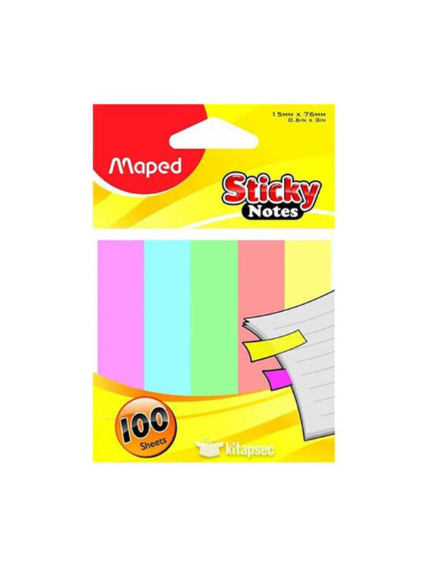 STICKY NOTES MAPED 3X3 5COL 758210