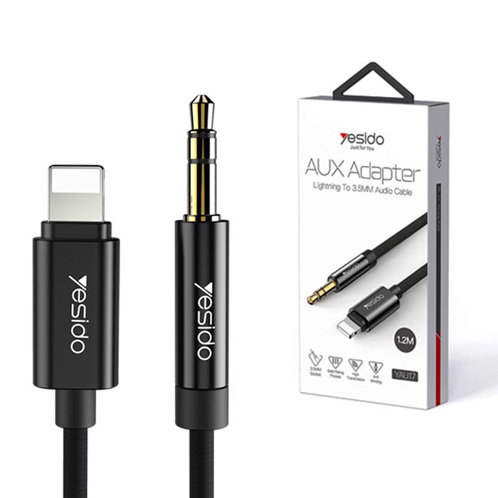 CABLE YESIDO IOS TO AUX YAU17 1.2M