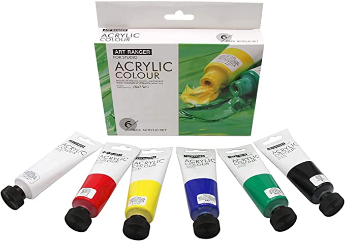 ACRYLIC ART RANGERS 6C PRIMARY 75ML
