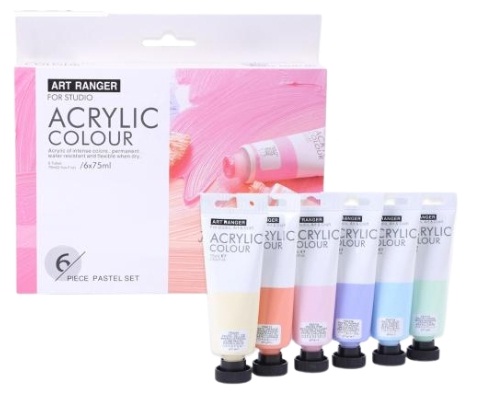 ACRYLIC ART RANGERS 6C PASTEL 75ML