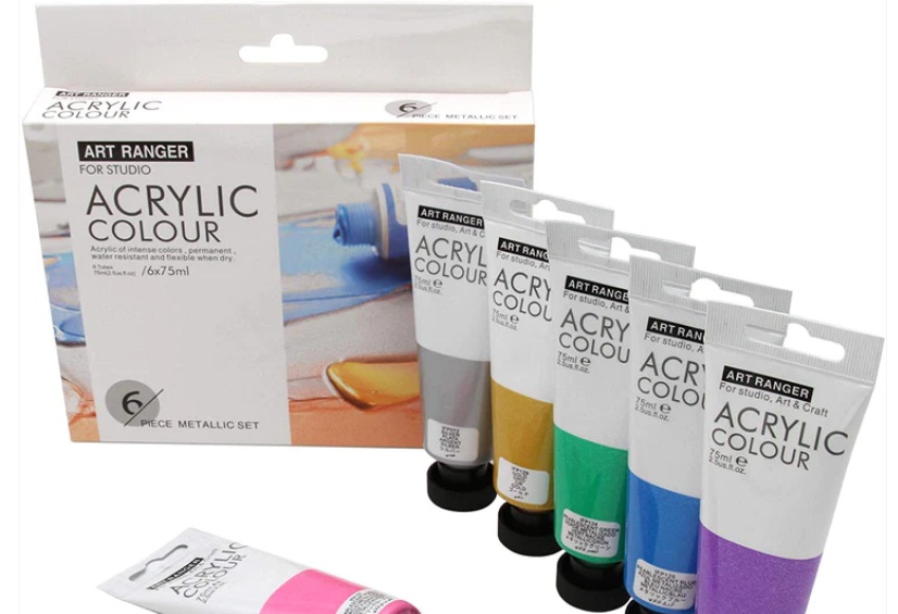 ACRYLIC ART RANGERS 6C METALLIC