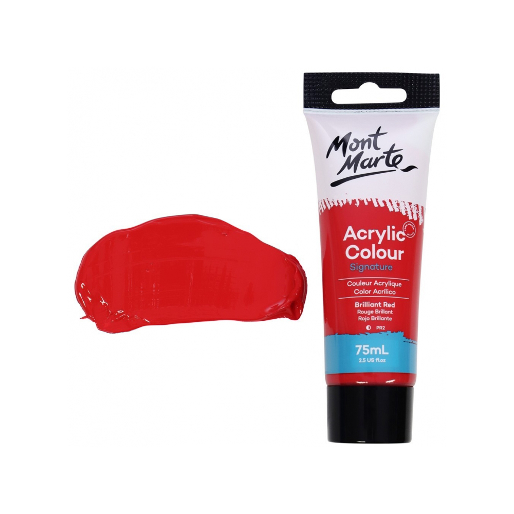 ACRYLIC COL BASIC BRIL RED FEA904 75ML