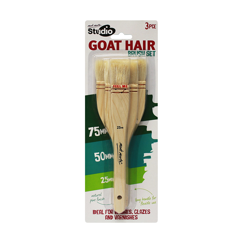 BRUSH ART FLAT 3 GOAT HAIR MONT MARTE