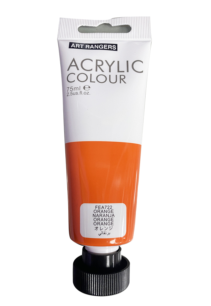 ACRYLIC COL BASIC ORANGE 722 75ML