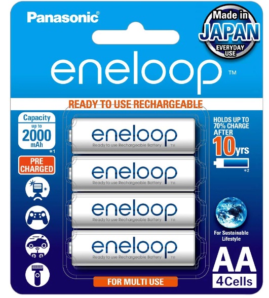 BATTERY ENELOOP RC AA 4 WHITE