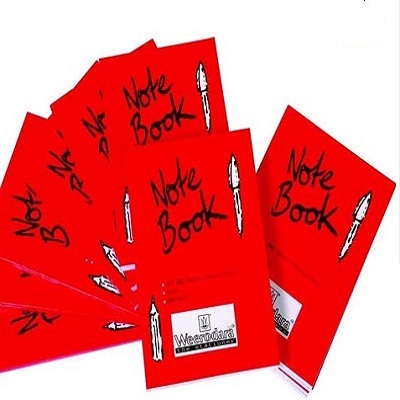 NOTE BOOK RED COVER 80P